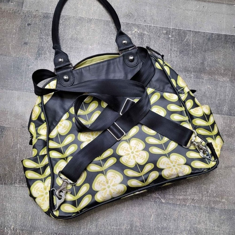 Petunia Pickle Bottom Glazed Sashay Satchel Diaper Bag Backpack - Picture 5 of 6